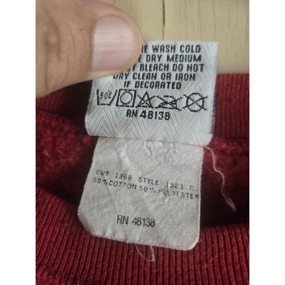 Vintage 1991 Redskins NFC Champions Nutmeg USA Crewneck Sweatshirt M NFL - Picture 4 of 7